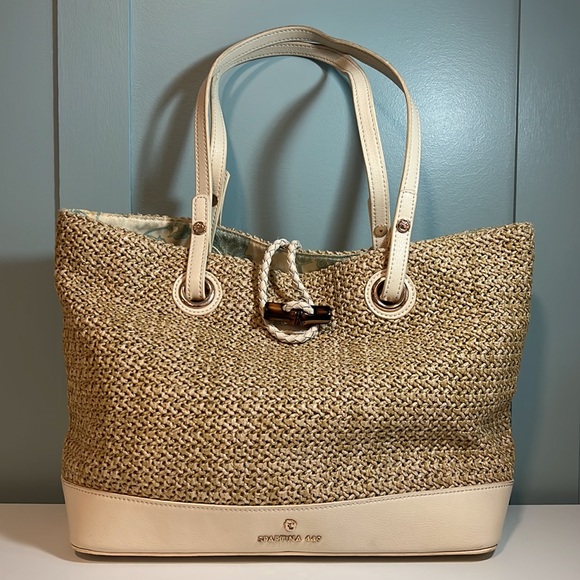 Spartina 449 Handbags - Spartina 449 Bamboo-Chic Toggle Tote
Shoulder Bag.
